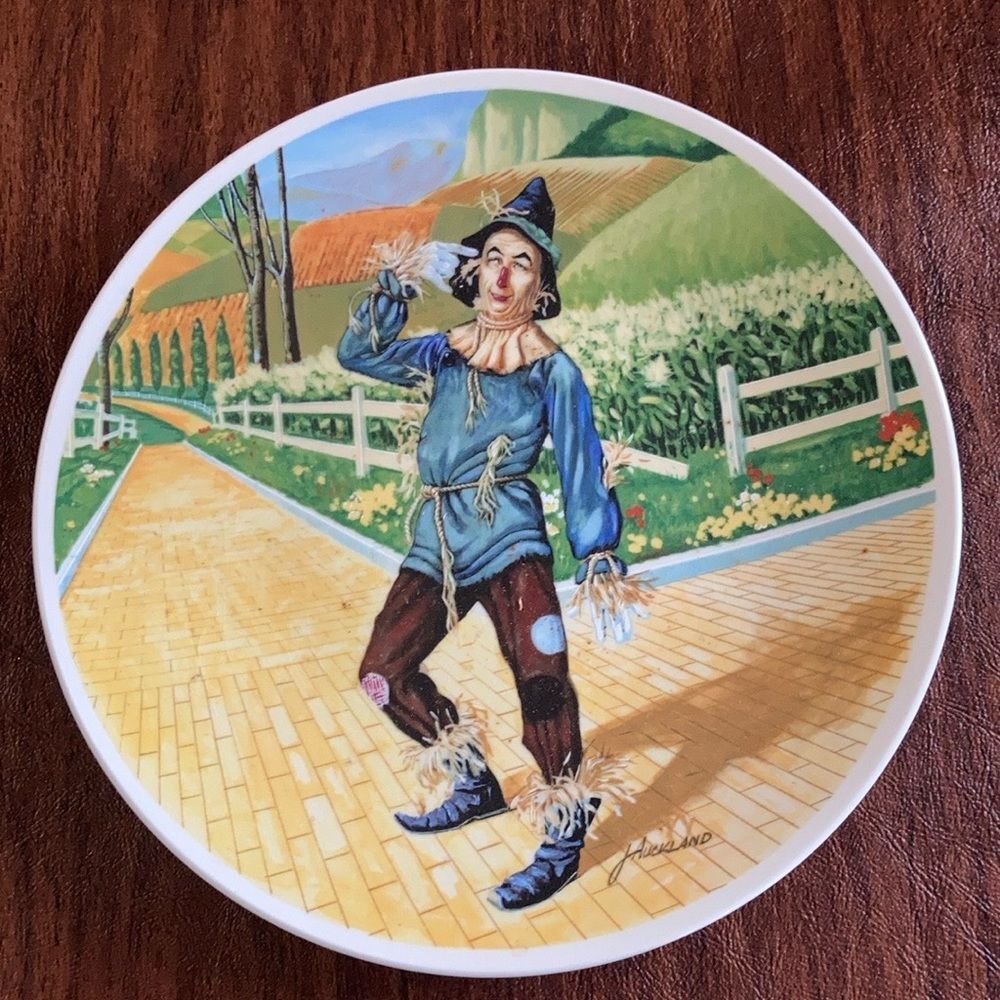 Vintage Knowles Wizard of Oz Scarecrow "If I Only Had a Brain" Collector Plate